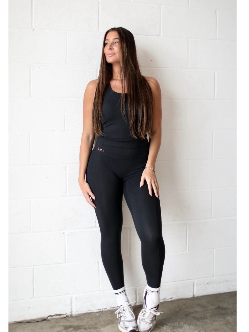 Day 1 fitness Black Performance Leggings M